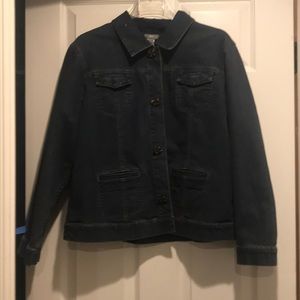 JJill Petite Jean Jacket Size Large